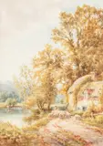 Henry John Kinnaird, Near Amberley, Sussex, watercolour