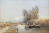 Joseph Frederick Percy Rendell, In The Water Meadow, watercolour