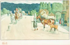 Cecil Aldin, The Angel At Henley, lithograph