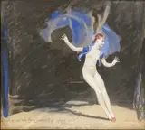 William Barribal, See My Coat Tails Flying!, gouache