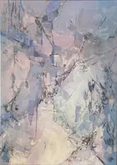 Gladys Goldstein, Composition, oil on canvas