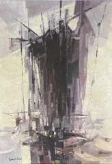 Gabriel Loire, Les Voiles, oil on canvas