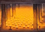 Chatchawan Rodkongtan, Lanna Candles, acrylic on canvas