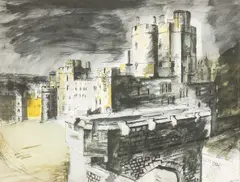 John Piper, Windsor Castle, 1948, lithograph