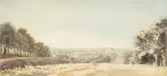 Paul Sandby, Windsor From Snow Hill, pen and grey ink and watercolour on laid paper watermarked with the Strasburg Lily