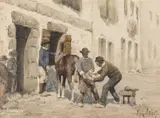Mortimer Menpes, Shoeing The Pony
