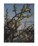 Pussywillow by Christopher Richard Wynne Nevinson, oil on canvas, sold Jun 2023