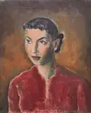 Bernard Meninsky, 'Nelli', oil on canvas 61 X 51cm