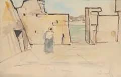 Adham Wanly, Beit El Waly, watercolour and gouache on paper image: