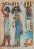 Hamid Nada, The African Wizard, pastel on paper image:
