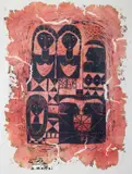 Abdel Wahab Morsi, Six Women, woodcut on paper image: