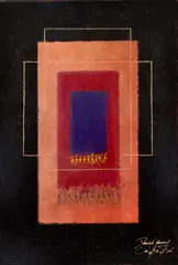 Cubika by Youssef Douieb, acrylic and mixed media on canvas image:, sold May 2023