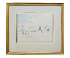 Robert G.d Alexander, Four Beach Scenes And Seascapes, watercolour each: image: