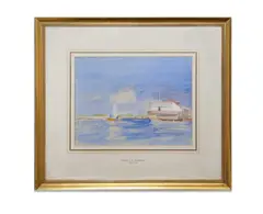 Robert G.d Alexander, On The Beach; Winter Sunset; Remains Of The Water Mill From The Boating Lake; Sailing Boats Stormy Afternoon, watercolour each: image: