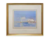 Robert G.d Alexander, On The Beach; Winter Sunset; Remains Of The Water Mill From The Boating Lake; Sailing Boats Stormy Afternoon, watercolour each: image: