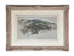 William Linnel, Untitled, watercolour and coloured chalks image: