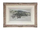 William Linnel, Untitled, watercolour and coloured chalks image: