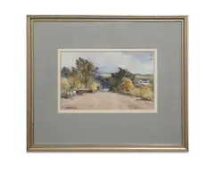 John Blair, On Bo'Ness Road, watercolour image: