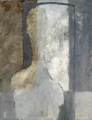Michael Irmer, Ohne Titel, Mischtechnik auf Rupfen