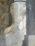 Michael Irmer, Ohne Titel, Mischtechnik auf Rupfen