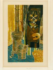 Ohne Titel by Georges Braque, Mischtechnik auf ARCHES (Wasserzeichen), sold Jun 2016