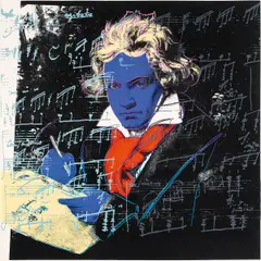 Beethoven by Andy Warhol, 1987, screenprint in colors on Lenox Museum Board, sold Jun 2016
