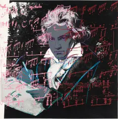 Beethoven by Andy Warhol, 1987, screenprint in colors on Lenox Museum Board, sold Jun 2016