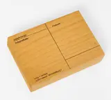 Joseph Beuys, Holzpostkarte, Fichtenholz, einseitig bedruckt (Serigrafie)