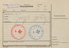 DDR Telegramm by Joseph Beuys, Offset auf grauem Papier, sold Jun 2016