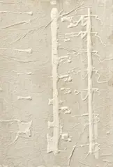 Ohne Titel (aus: Relief-Paintings) by Herbert Zangs, Mischtechnik (Seidenpapier und weiße Farbe, auf Spanplatte aufgezogen), sold Jun 2016