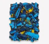 Bernd Schwarzer, "Europabild (Gold-Blau)"