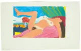 Tom Wesselmann, Study for Great American Nude #92, Farbkreiden auf Transparentpapier