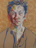 American School, Portrait, Pastel on paper