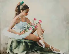 Igor Talwiński, The Young Ballerina, Oil on Canvas