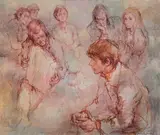 Antonio Gonzalez Collado, A Private Concert, Oil on Canvas