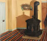 Carl Flick, Amana Interior -, Oil on board