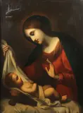 Carlo Dolci, The Madonna and Child -, Oil on canvas