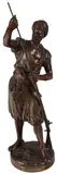Jean Didier Debut, An Arab Loading His Musket, Bronze with reddish brown patina