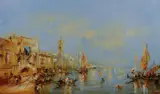 Vitale da Bologna, Atmosphere Venitienne, Oil on canvas