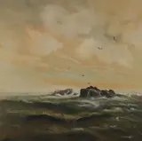 Jose Luis Campuzano, Seascape, Oil on canvas