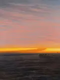 Enrique Santana, Ocean Front Sunset -, Oil on canvas