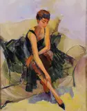 Tatiana Ivaschenko, Tango Dancer, Oil on canvas