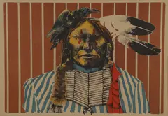 Yellow Face Raven by Paul Pletka, Color lithograph, sold Apr 2018