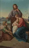 Johann Friedrich Overbeck, The Holy Family, Oil on canvas