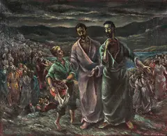 Harry A. Davis, Feeding the Multitude, Oil on canvas