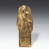 Gustav Gurschner, Pen holder, bronze patinated; on the rim signed "Gurschner" and "Deposé"