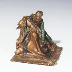 Teppichhändler by Bruno Zach, bronze, cold painted; on the reverse signed "Zach" and "ARGENTOR/WIEN", offered Jun 2026