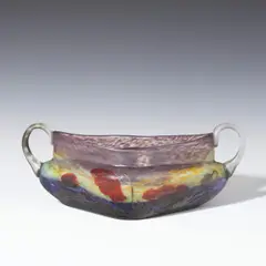 Bowl with handle "Pavots by Daum Nancy, sold Dec 2025