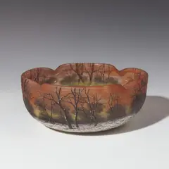 Bowl "Paysage by Daum Nancy, sold Dec 2025