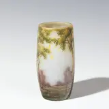 Daum Nancy, Yellow Vase "Paysage